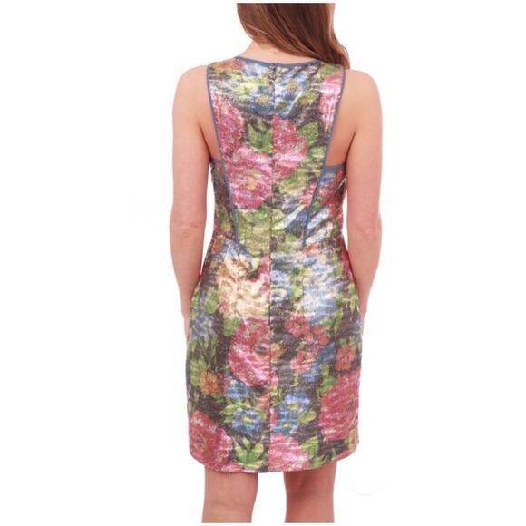 NEW Jessica Simpson Women's Sequin Multicolor Metallic Sheath Dress Size 8 - Picture 3 of 16